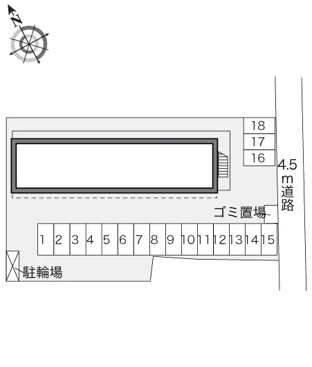 ★手数料０円★日立市小木津町１丁目　月極駐車場（LP）